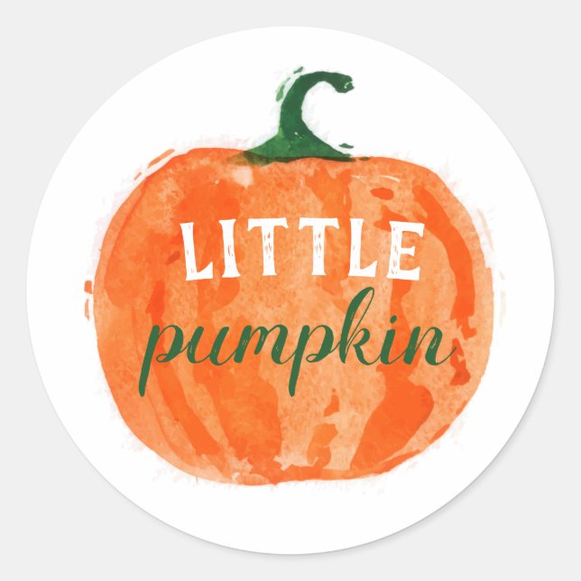 Little Pumpkin Runder Aufkleber (Vorderseite)