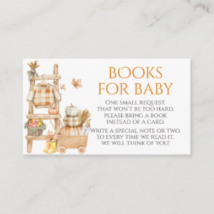 Little Pumpkin Rustic Farm Baby Shoooks Begleitkarte
