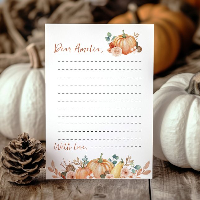 Little Pumpkin Time Capsule Note Card Dankeskarte (Von Creator hochgeladen)