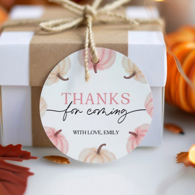 Little Pumpkin Turning One Birthday Danke Tag Geschenkanhänger (Von Creator hochgeladen)