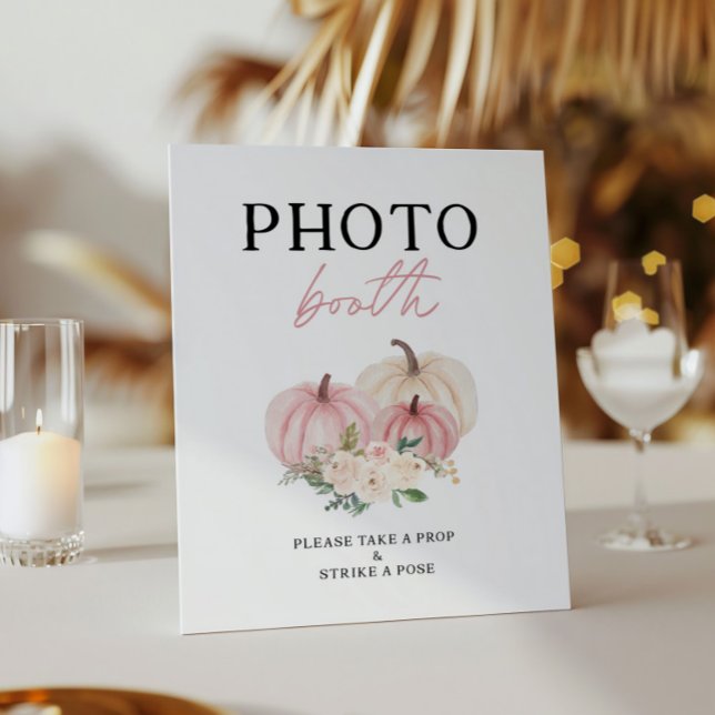 Little Pumpkin Turning One Fotobooth Sign Poster (Von Creator hochgeladen)