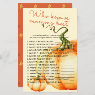 Little Pumpkin Wer Mommy Best Game kennt