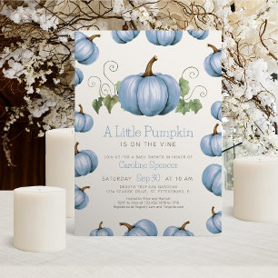 Little Pumpkin Whimsical Boy Baby Dusche Einladung