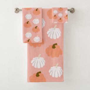Little Pumpkins Muster #1 #halloween #pattern Badhandtuch Set