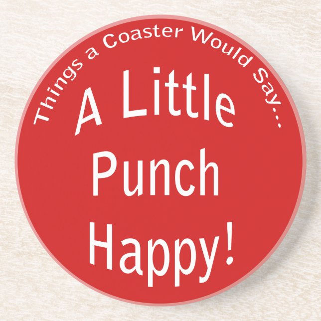 Little Punch Happy Coaster Sandstein Untersetzer (Vorne)