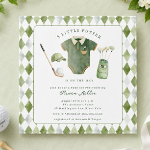 Little Putter Baby Shower Einladung