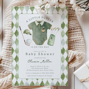 Little Putter Baby Shower Einladung