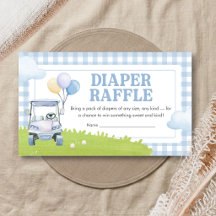Little Putter Golf Baby Shower Windel-Raffle
