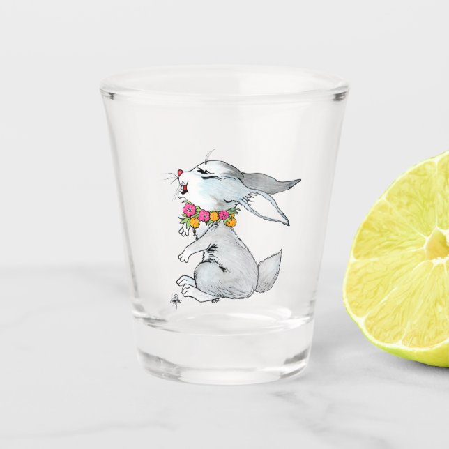 LITTLE RABBIT SCHNAPSGLAS (Vorderseite)