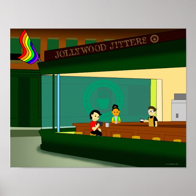 Little Rainbow Diner Poster (Vorne)