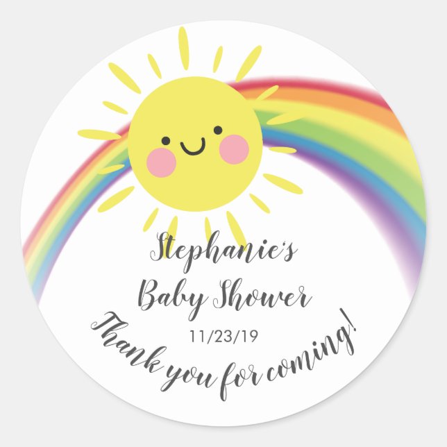 Little Ray of Sunshine Baby Duwer Fevor Sticker (Vorderseite)