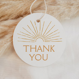 Little Ray of Sunshine Boho Baby Shower Geschenkanhänger