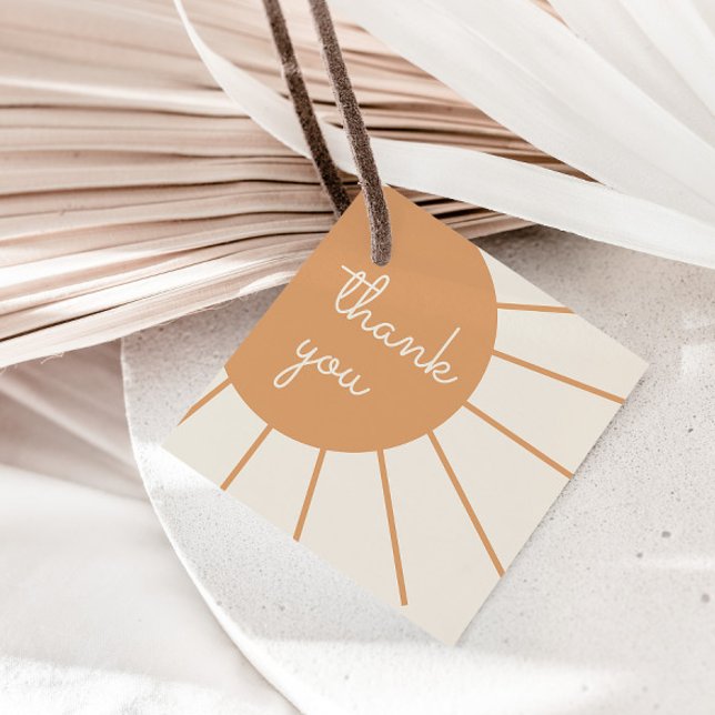 Little Ray of Sunshine Boho Baby Shower Geschenkanhänger (Von Creator hochgeladen)