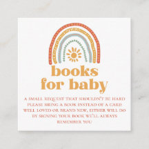 Little Ray of Sunshine Rainbow Books for baby card