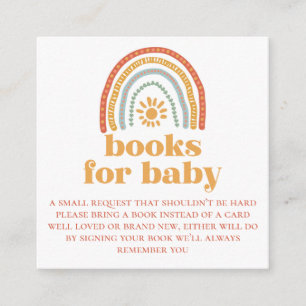 Little Ray of Sunshine Rainbow Books for baby card Begleitkarte