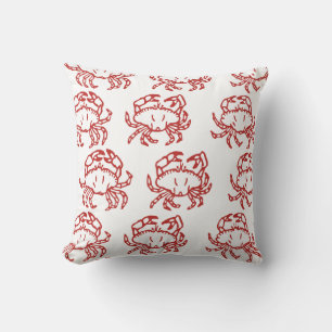 Little Red Crabs Kissen