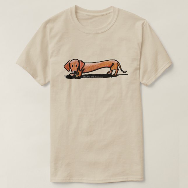 Little Red Dackel T - Shirt (Design vorne)