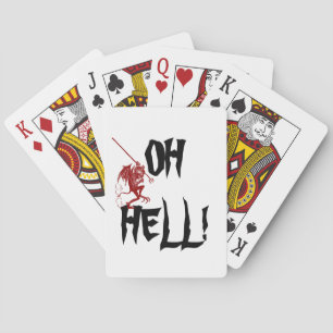 Little Red Devil Oh Hell! Game Gift Playing Cards Spielkarten