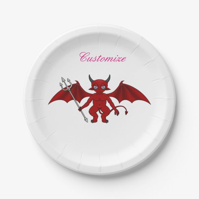 Little Red Devil Thunder_Cove Pappteller (Vorderseite)