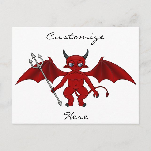 Little Red Devil Thunder_Cove Postkarte (Vorderseite)