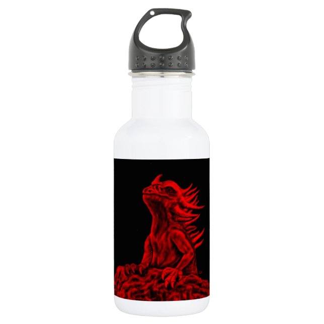 Little Red Dragon Edelstahlflasche (Vorderseite)