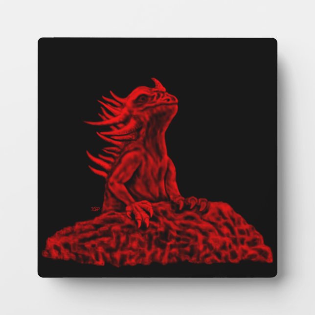 Little Red Dragon Fotoplatte (Vorderseite)