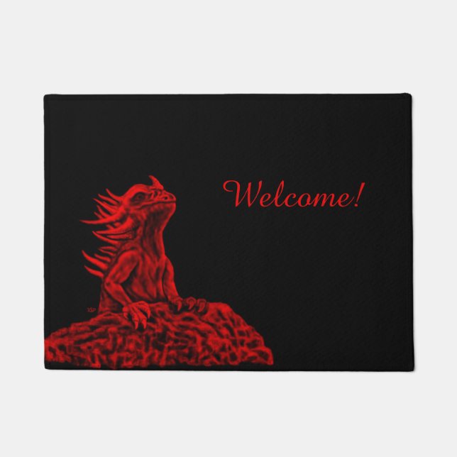 Little Red Dragon Fußmatte (Vorderseite)