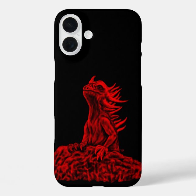 Little Red Dragon iPhone 16 Plus Hülle (Rückseite)