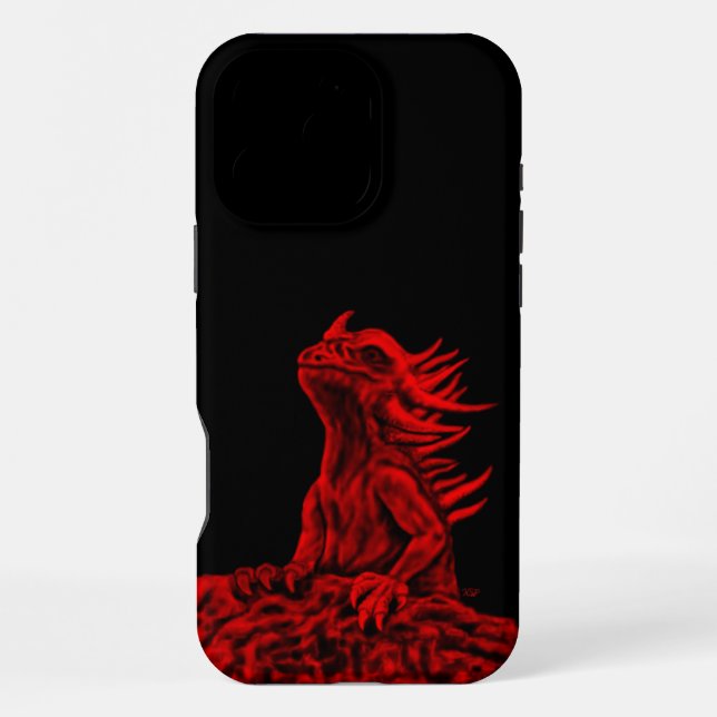 Little Red Dragon iPhone 16 Pro Max Hülle (Rückseite)