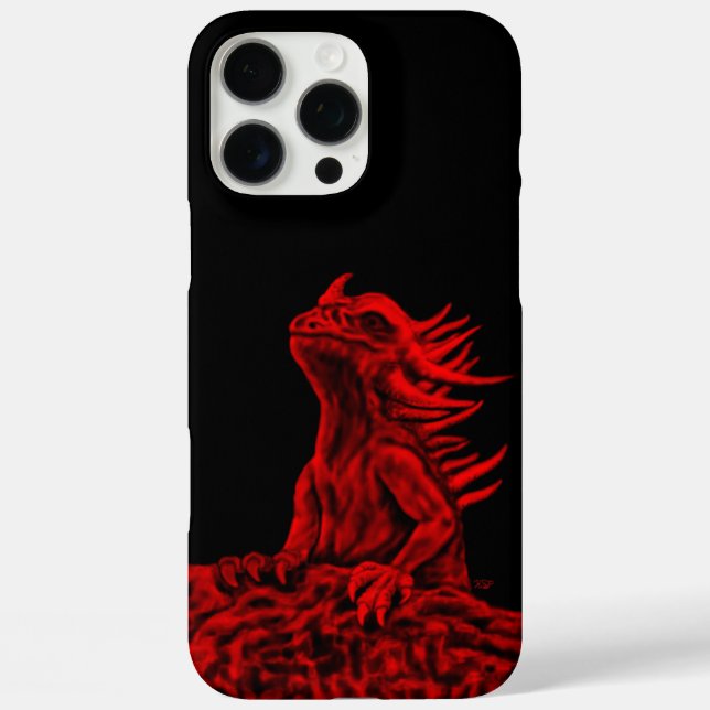 Little Red Dragon iPhone 16 Pro Max Hülle (Rückseite)