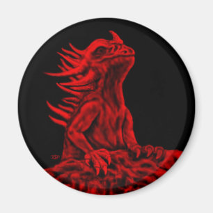 Little Red Dragon Magnet