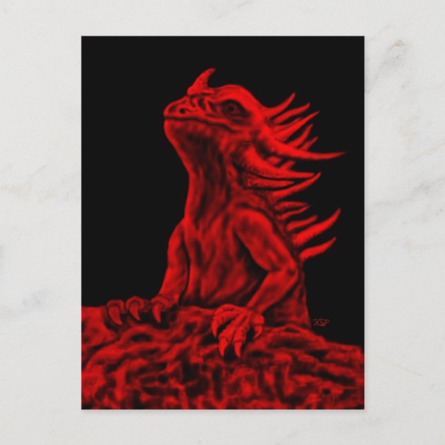 Little Red Dragon Postkarte (Vorderseite)