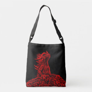 Little Red Dragon Tragetaschen Mit Langen Trägern