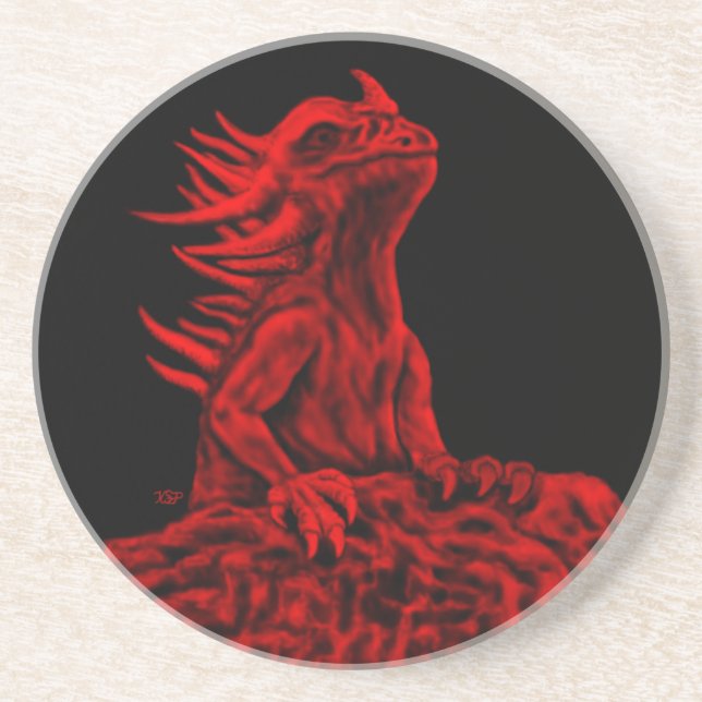 Little Red Dragon Untersetzer (Vorne)