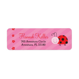 Little Red Ladybug Personalisiert Address Labels
