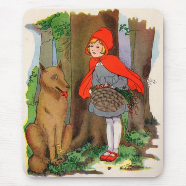 Little Red Riding Hood and the Wolf Mousepad (Vorne)