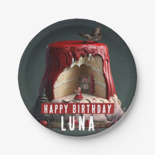 Little Red Riding Hood Birthday Cake - Pappteller