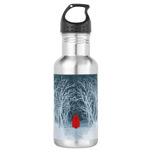 Little Red Riding Hood Edelstahlflasche (Vorderseite)