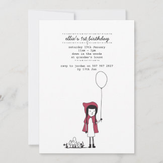 Little Red Riding Hood Einladung