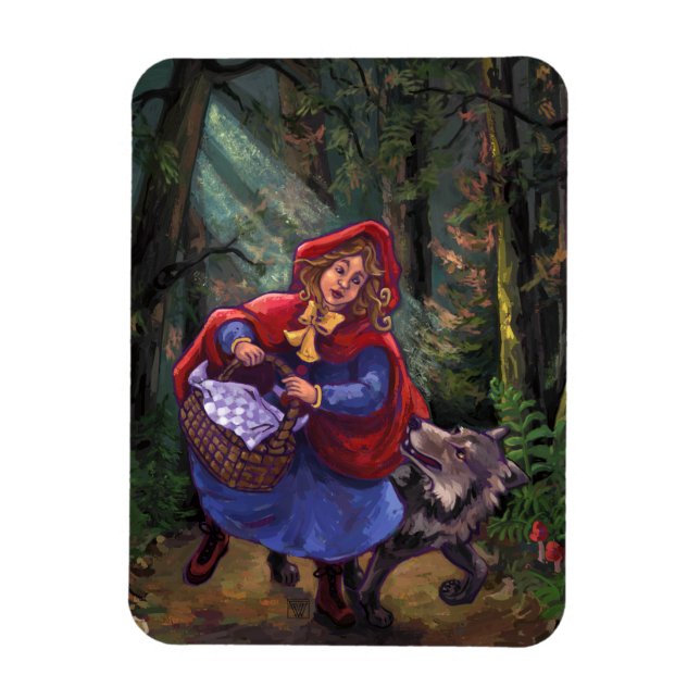 Little Red Riding Hood Magnet (Vertikal)