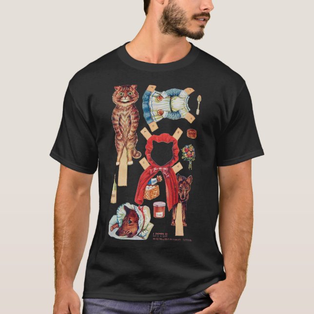 Little Red Riding Hood, Paper Doll, Louis Wain T-Shirt (Vorderseite)