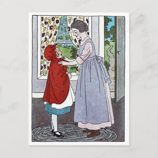 Little Red Riding Hood Postcard Postkarte (Vorderseite)