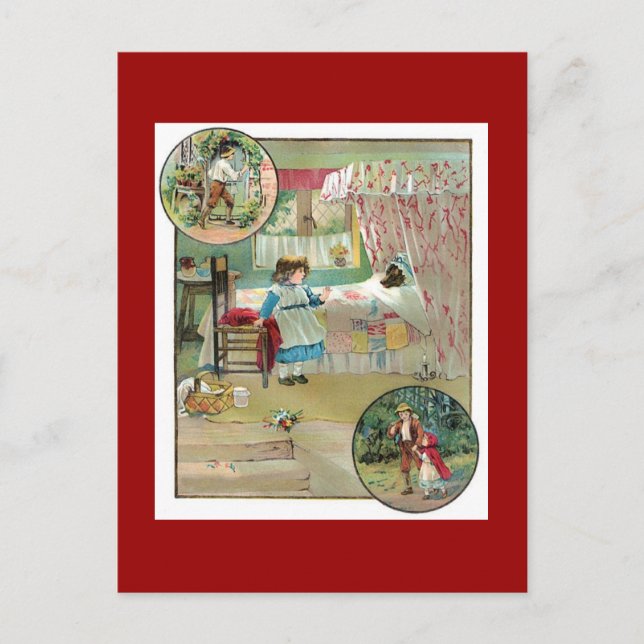 Little Red Riding Hood Postkarte (Vorderseite)