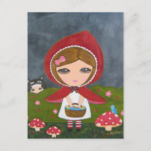 Little Red Riding Hood Postkarte