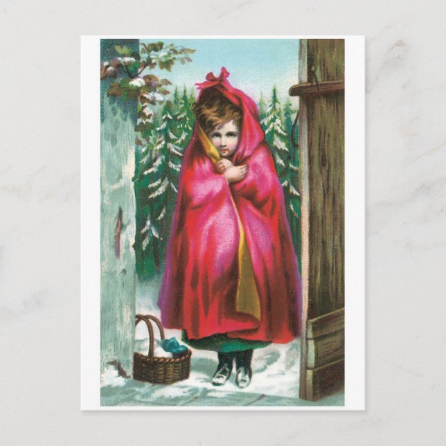 Little Red Riding Hood Postkarte (Vorderseite)