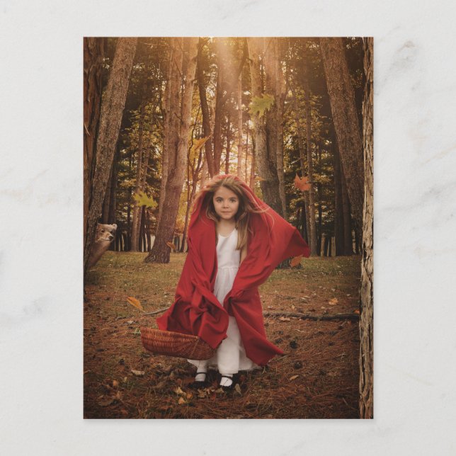 Little Red Riding Hood Postkarte (Vorderseite)