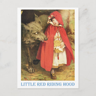 Little Red Riding Hood Postkarte