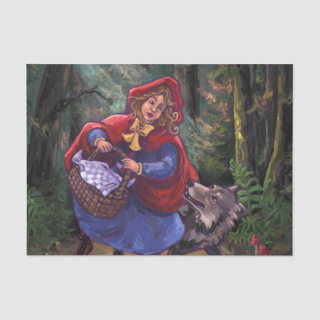 Little Red Riding Hood Seidenpapier (Vorderseite)
