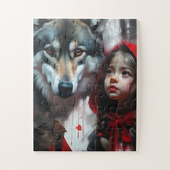 Little Red Riding Hood und Wolf (Vertikal)