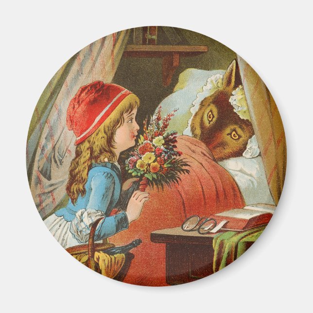 Little Red Riding Hood von Carl Offterdinger Magnet (Vorne)